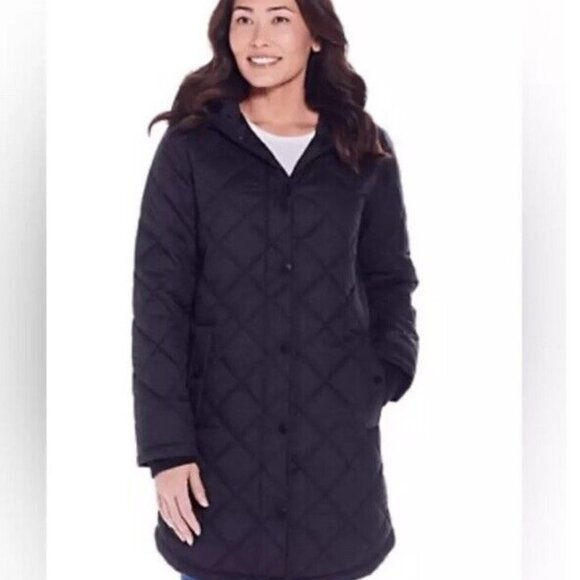 Weatherproof Women's Diamond Quilted Puffer Jacket NWT - Picture 1 of 8